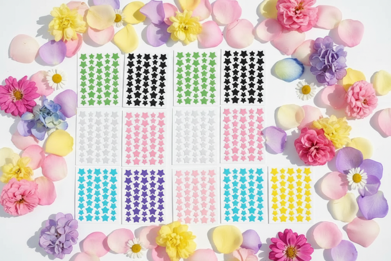 Rainbow Floral Flat Lay
